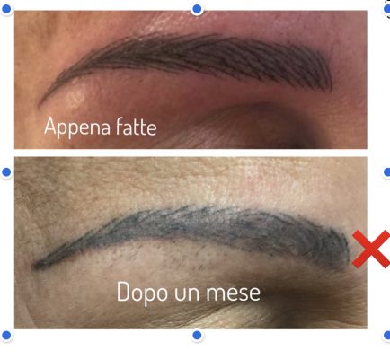 Microblading fatto male